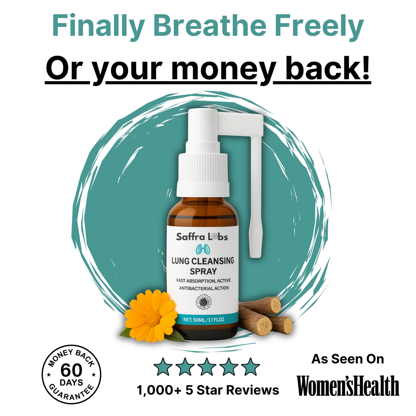 SaffraLabs® Lung Cleansing Spray