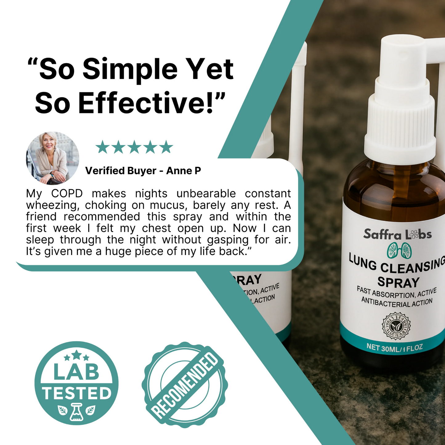 SaffraLabs® Lung Cleansing Spray